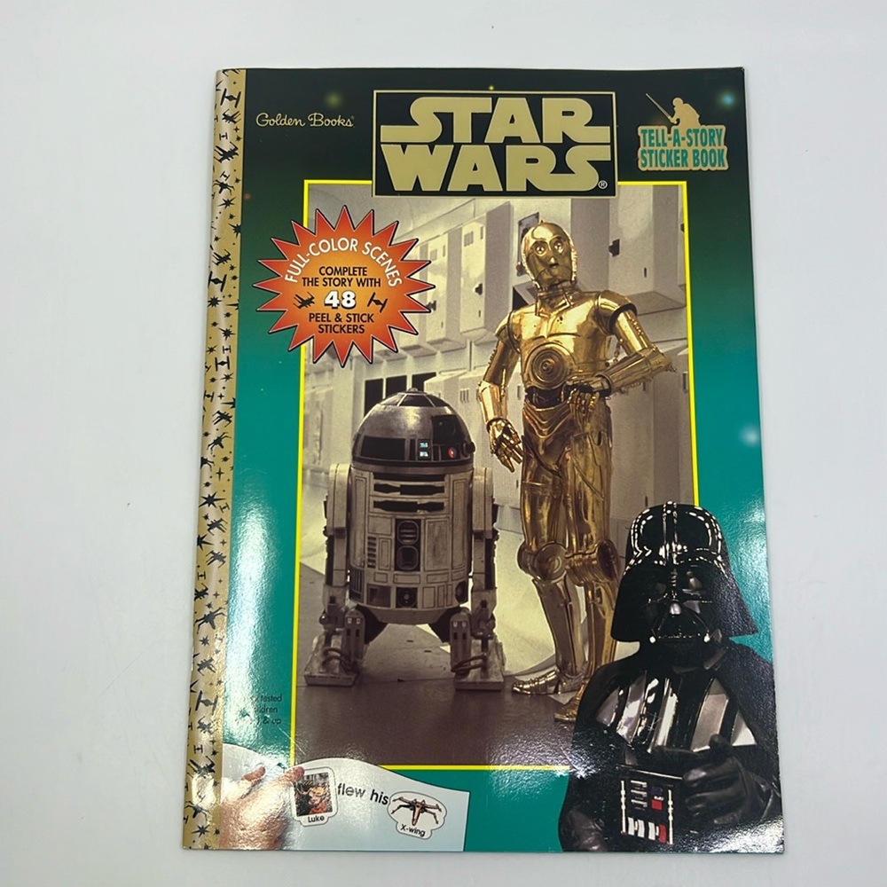 Vintage Golden Book Star Wars Tell A Story Sticker Book 1997
Paperback